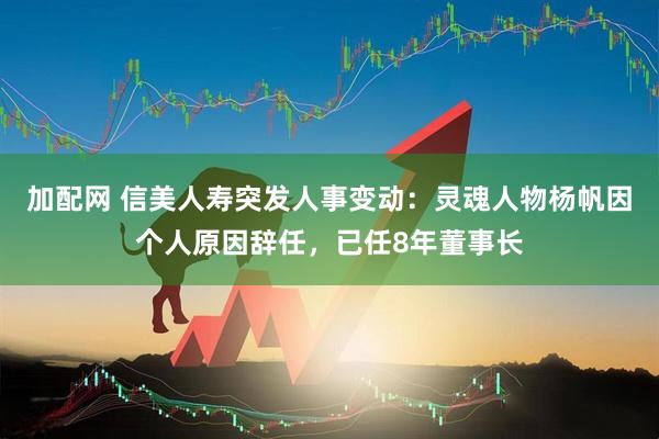 加配网 信美人寿突发人事变动：灵魂人物杨帆因个人原因辞任，已任8年董事长