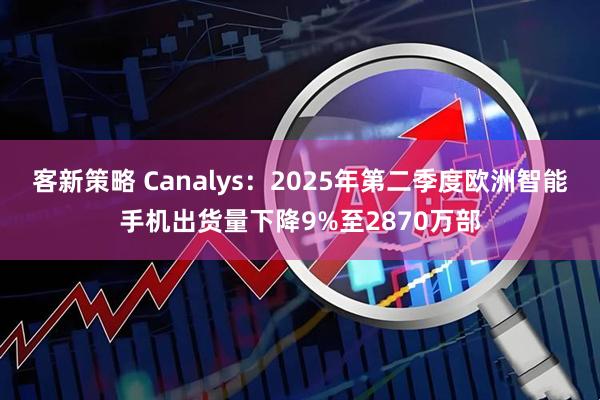 客新策略 Canalys：2025年第二季度欧洲智能手机出货量下降9%至2870万部